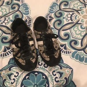 Black coach sneakers
